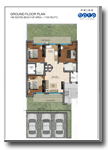 Mansha Realty- GROUND FLOOR PLAN 190 SQYDS (BUILT-UP AREA = 1103 SQ.FT.)