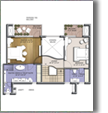 SECOND FLOOR PLAN 250 SQYDS (BUILT-UP AREA = 1382 SQ.FT.)