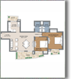 2BHK + 2 Toilets 1476 sq.ft. Tower - T1/G