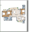3BHK + 3 TOILETS + SERVANT 1903 SQ.FT. TOWER T6/A