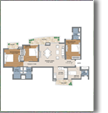 3BHK + 2 TOILETS 1666-1705 SQ. FT. TOWER - T4/R